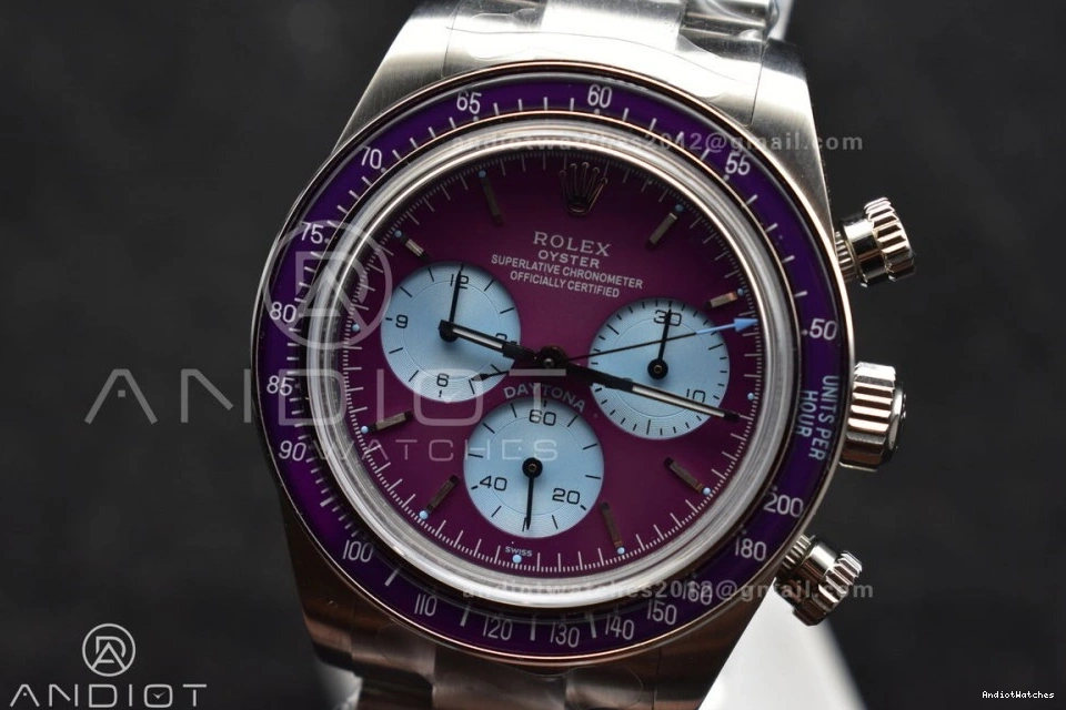 ADGF SS Tailored Scona SS 820 Bracelet Best Edition Dial SA on Daytona Purple 1114